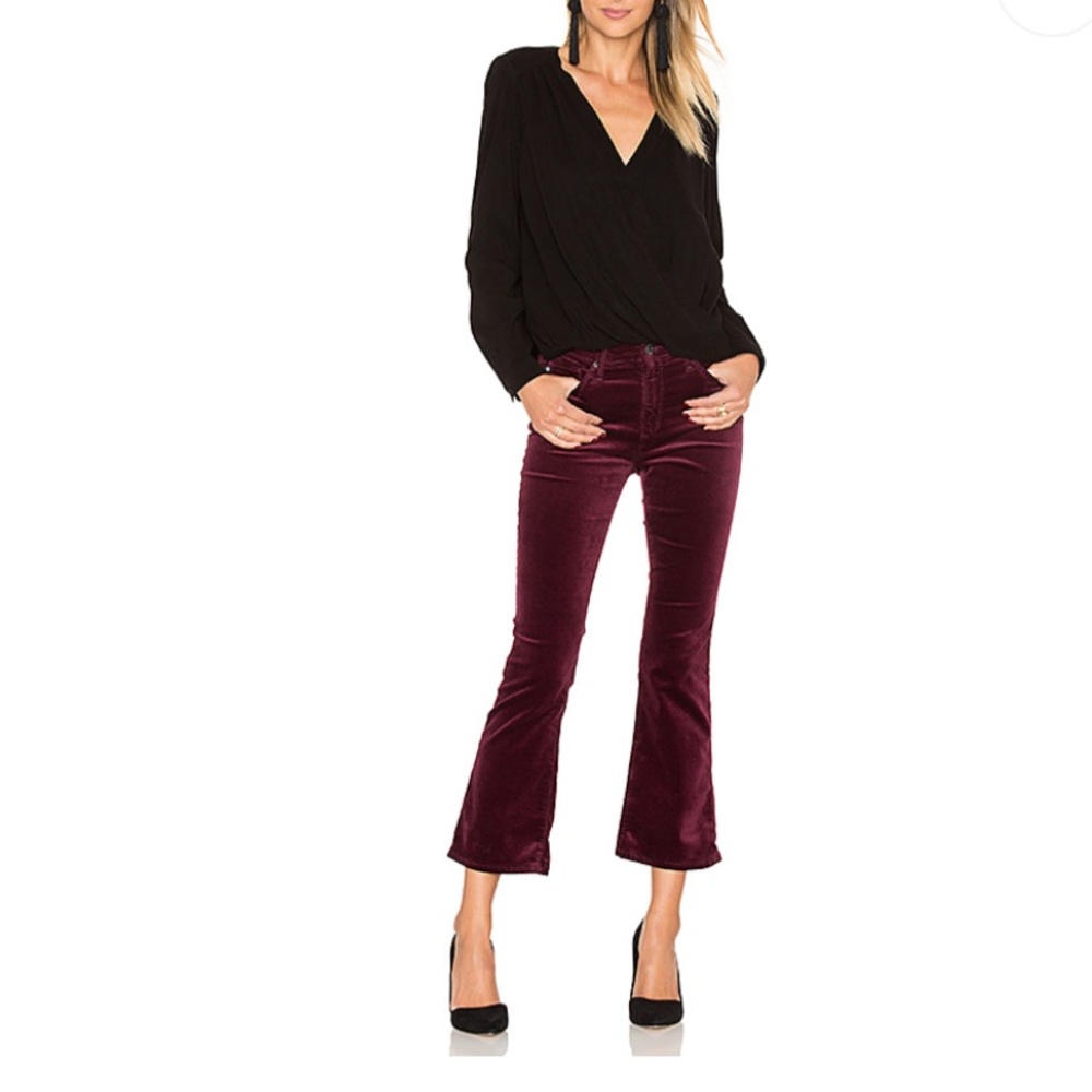 AG The Jodi velvet high rise crop jeans Sz 26 NWT - Picture 1 of 10